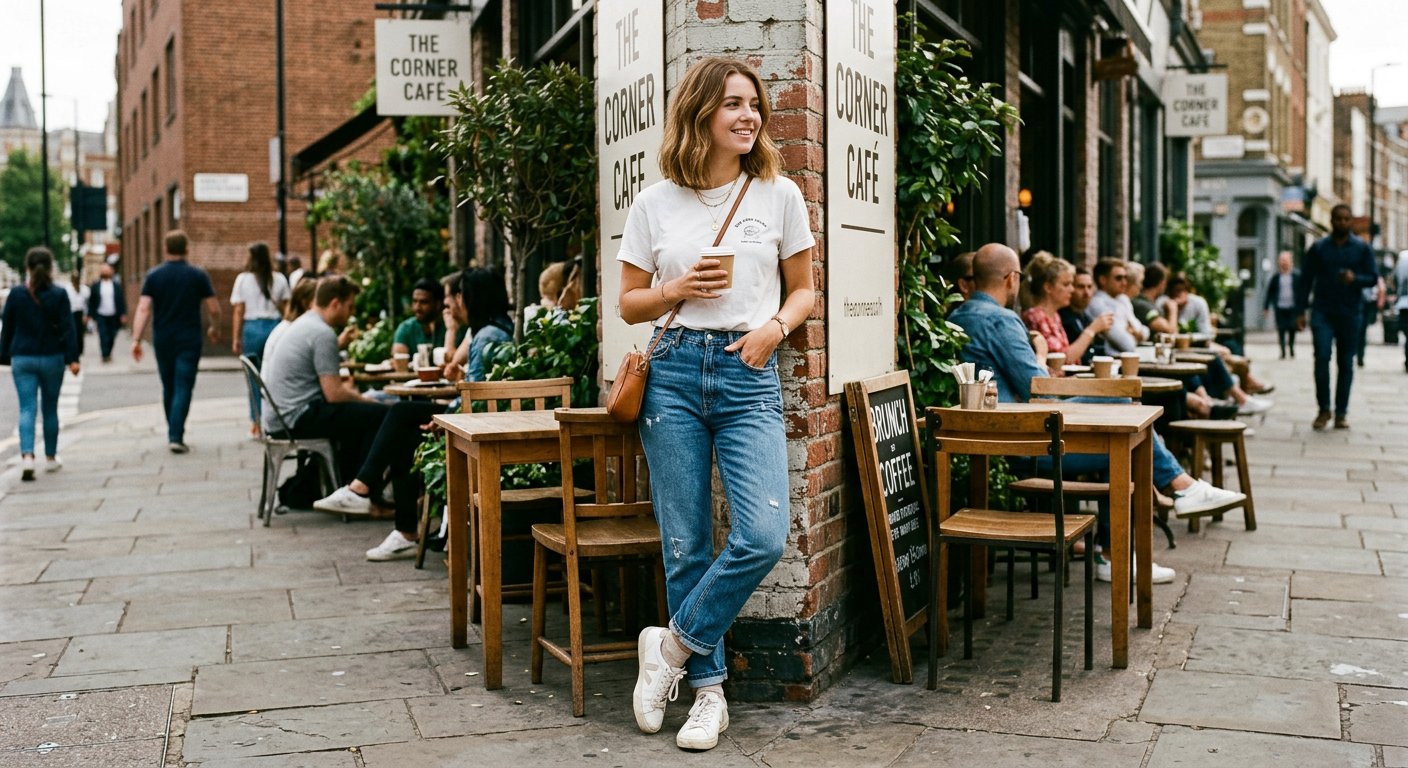 Casual style — t-shirt and jeans